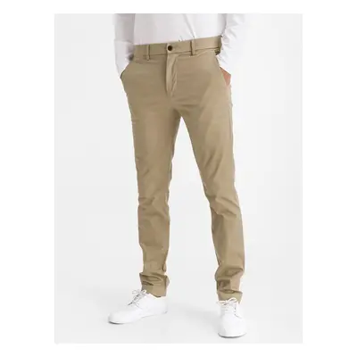 Béžové pánské kalhoty modern khakis in skinny fit with GapFlex