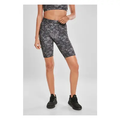 Dámské kraťasy High Waist Camo Tech Cycle Shorts tmavé digitální maskování