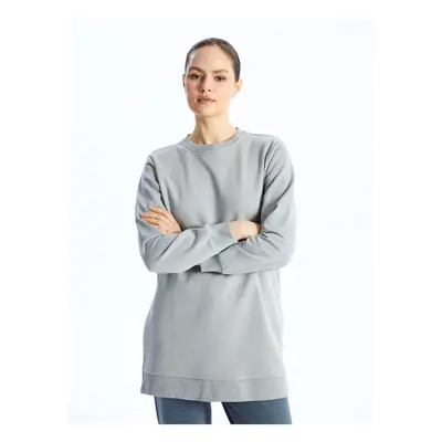 LC Waikiki Crew Neck Plain Long Sleeve Women's Sweatshirt Tunic