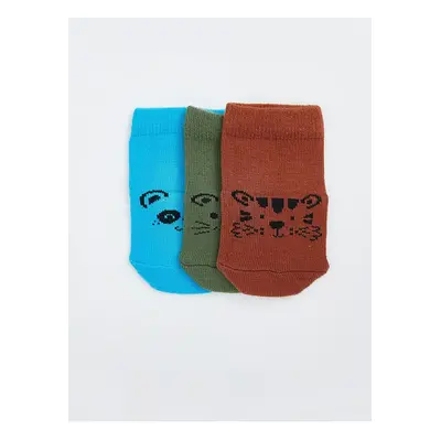 LC Waikiki Lcwk Printed Baby Boy Socks 3-Piece