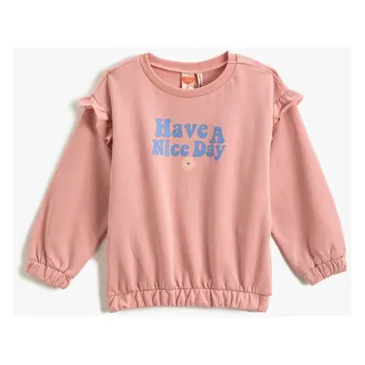 Koton Baby Girl Pink Sweatshirt