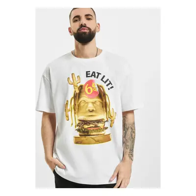 Eat Lit Oversize Tee bílé