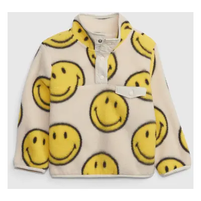 GAP Dětská fleece mikina & Smiley® - Kluci