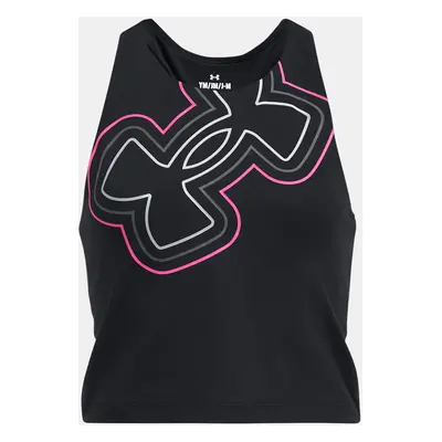 Under Armour Tílko Motion Branded Crop Tank-BLK - Holky