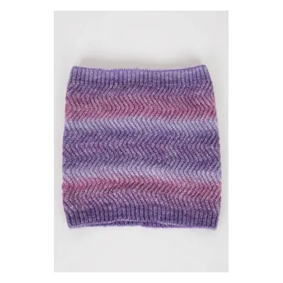 DEFACTO Girls Gradient Printed Knitted Scarf