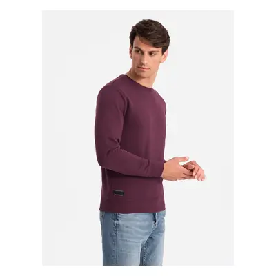 Ombre Men's BASIC cotton non-stretch sweatshirt - maroon