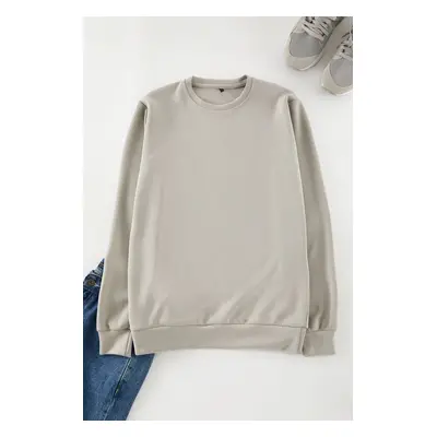 Trendyol Green More Sustainable Regular/Normal Cut Soft Modal Blend Basic Sweatshirt