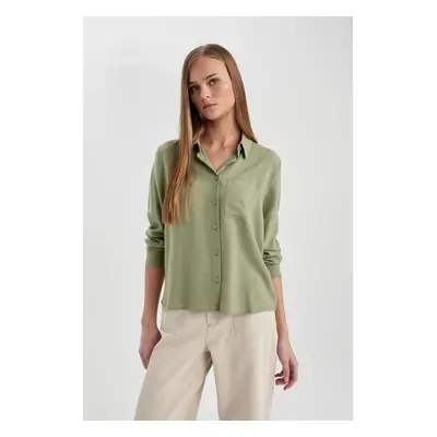 DEFACTO Regular Fit Long Sleeve Basic Shirt