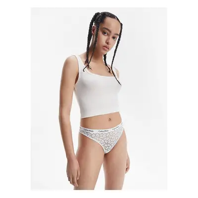 Bílé dámské krajkové kalhotky Calvin Klein Underwear