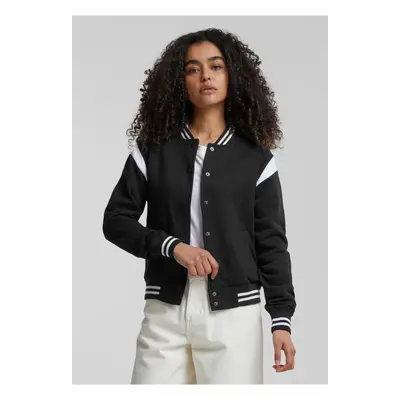 Dámská inset College Sweat Jacket blk/wht