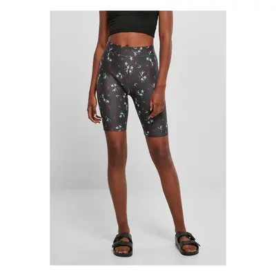 Dámské měkké AOP Cycle Shorts blackfloret