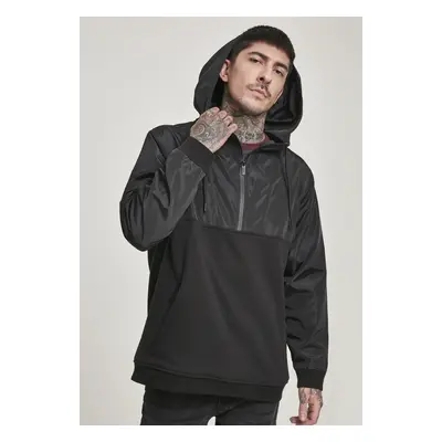 Military Half Zip Hoody černá