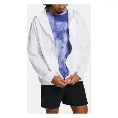 Under Armour Bunda LAUNCH LIGHTWEIGHT JKT-WHT - Pánské