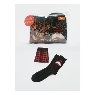 LC Waikiki New Year's Themed Men's Boxers and Socks