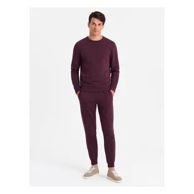 Ombre BASIC men's cotton sweatshirt set BASIC sweatshirt + joggers