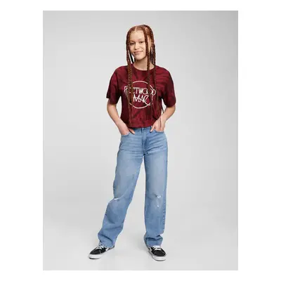 GAP Teen džíny mid rise '90s loose Washwell - Holky