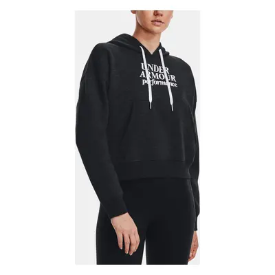 Under Armour Mikina Essential Script Hoodie-BLK - Dámské