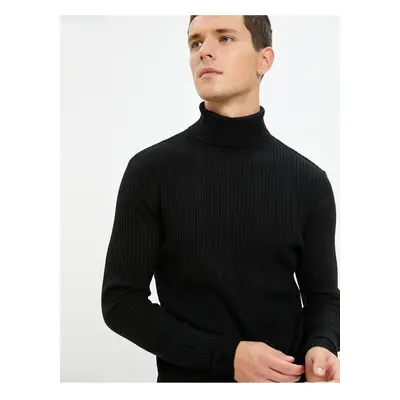 Koton Turtleneck Knitwear Sweater Slim Fit Camisole Long Sleeve