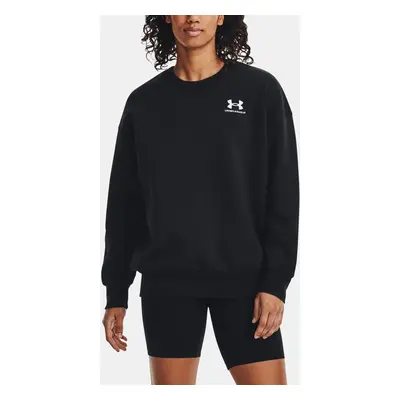 Under Armour Mikina Essential Flc OS Crew-BLK - Dámské