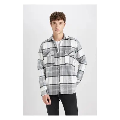 DEFACTO Regular Fit Plaid Lumberjack Flannel Long Sleeve Shirt