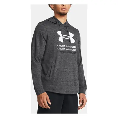 Under Armour Mikina UA Rival Terry Graphic Hood-GRY - Pánské