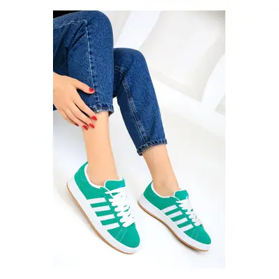 Soho Green-White Unisex Sneakers