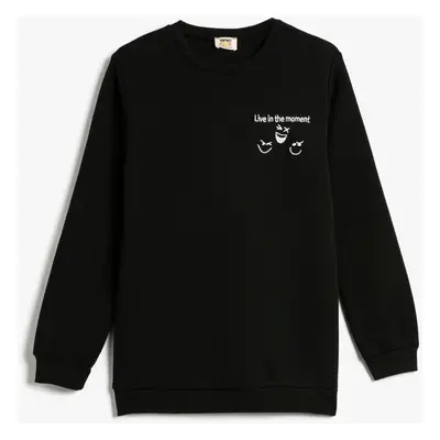 Koton Boy's Black Sweatshirt