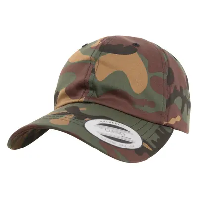 Nízkoprofilový bavlněný keprový zelený camo