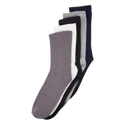 Trendyol Multi-Colored 5-Pack Plain Textured College Socks