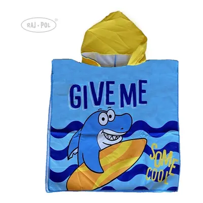 Raj-Pol Kids's Towel Beach Poncho Shark