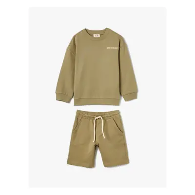 Koton Tracksuit Set Sweatshirt and Shorts Set