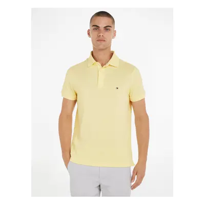 Žluté pánské polo tričko Tommy Hilfiger - Pánské