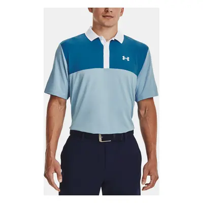 Under Armour Tričko UA Perf 3.0 Color Block Polo-BLU - Pánské