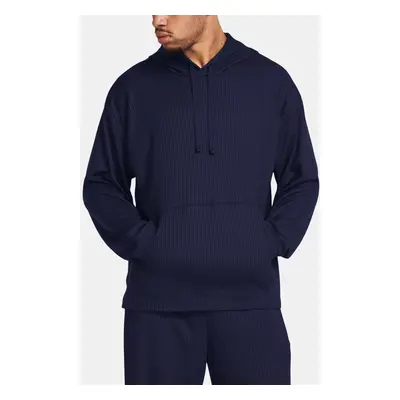 Under Armour Mikina UA Rival Waffle Hoodie-BLU - Pánské