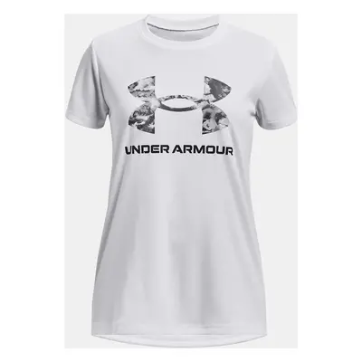 Under Armour Tričko UA Tech Print BL SSC-WHT - Holky