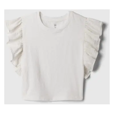 GAP Dětský crop top s volánky - Holky