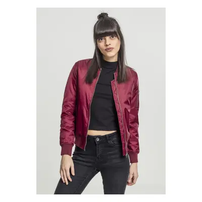 Dámská bunda Basic Bomber Jacket vínová