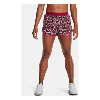 Under Armour Kraťasy UA Fly By 2.0 Printed Short -PNK - Dámské