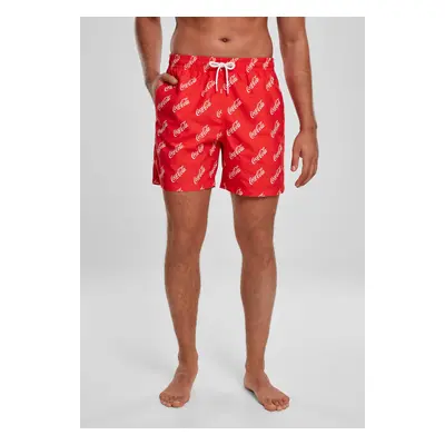 Coca Cola Logo AOP Swimshorts červené