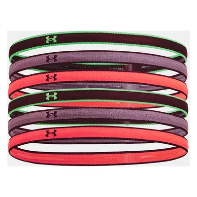 Under Armour Čelenky UA Mini Headbands (6pk)-MRN - Dámské