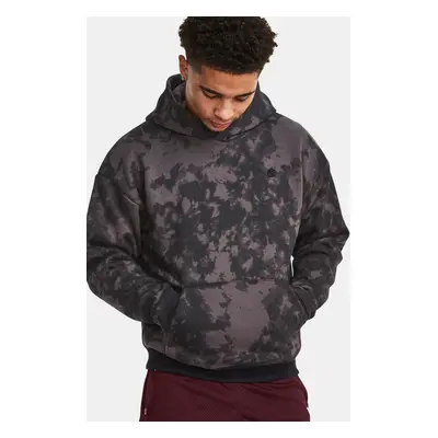 Under Armour Mikina Curry Acid Wash Hoodie-GRY - Pánské