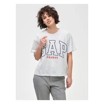 GAP Tričko Logo Prague easy short sleeve tee - Dámské