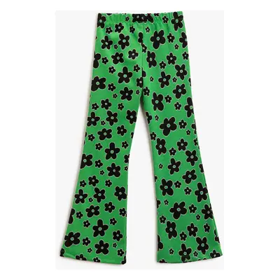 Koton Girl Green Patterned