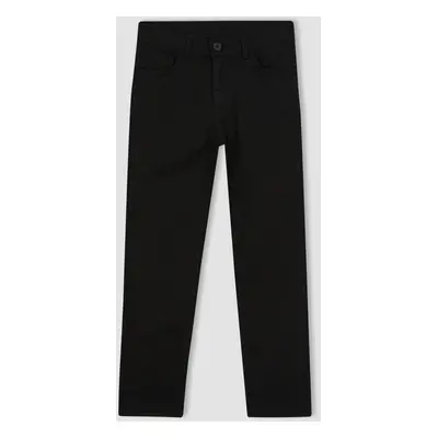 DEFACTO Boy Black Gabardine School Trousers