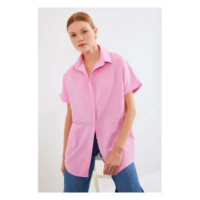 Bigdart Oversize Short Sleeve Shirt - Pink