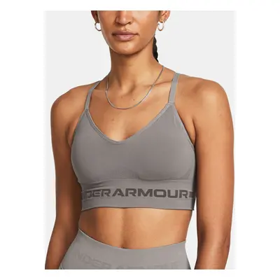 Under Armour Podprsenka UA Seamless Low Long Bra-GRY - Dámské