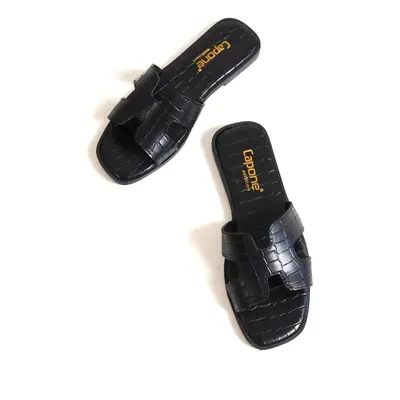 Capone Outfitters Capone Halsey Black Women's Slippers