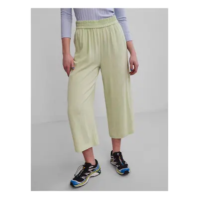 Světle zelené culottes Pieces Vinsty - Dámské