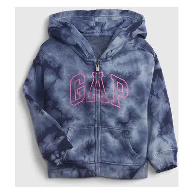 GAP Dětská mikina Logo tie-dye hoodie - Holky