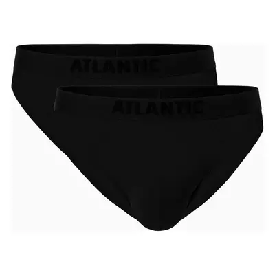 Pánské bambusové slipy ATLANTIC 2Pack - černé